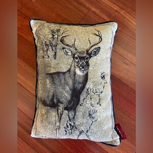 The Rug Barn 16x12” Stag Deer  Southwest Western Throw Pillow J G Gibson EUC